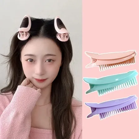 Korean Curling Hairpin Fluffy Bangs Clip